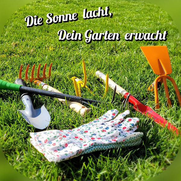 Gartengeräte und Zubehör für die beginnende Gartensaison zum Gärtnern
