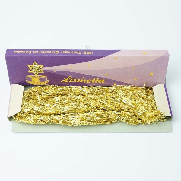 Lametta Gold DDR aus Alufolie-Made in DDR 400 Fäden