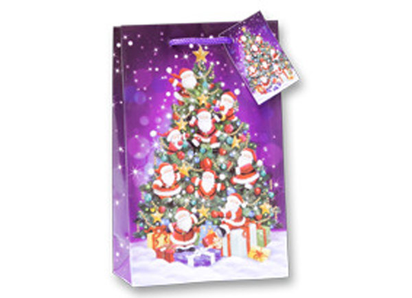 Geschenktüte Weihnachten 12x19cm Mini Weihnachtsbaum