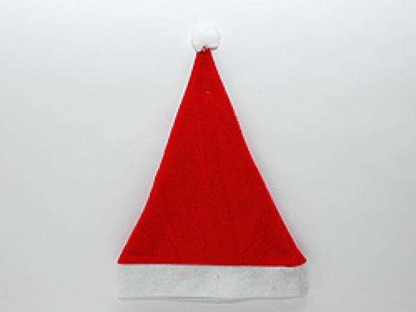 Weihnachtsmann Mütze Erwachsene 40x30cm mit Bommel