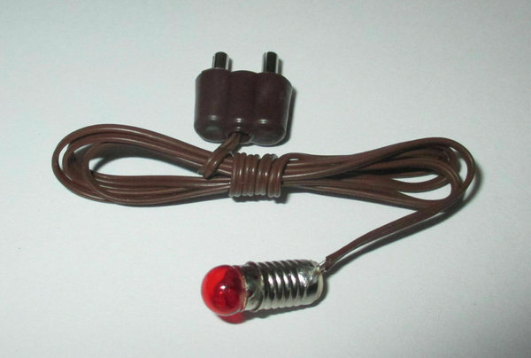 Ersatzlampe E10 Krippenbeleuchtung 3,5V Kabel Stecker