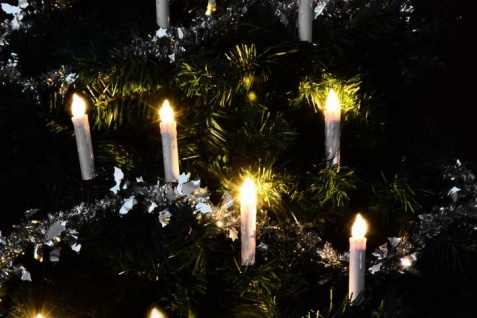 LED Baumbeleuchtung Kabellos 10 Kerzen - Schwibbogen Beleuchtung Kabellos