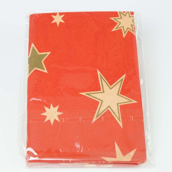 Weihnachts Tischdecke 80x80cm mit Sternen Mitteldecke grün /rot