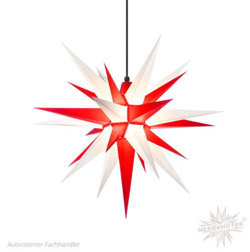 Herrnhuter Stern 68cm Rot/Weiß Außen Kunststoff Sterne A7