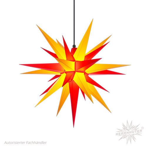 Herrnhuter Stern 68cm Rot/Gelb Außen Kunststoff Sterne A7