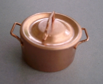 Kupfertopf 4,8cm Miniatur Krippenzubehör Puppenstube