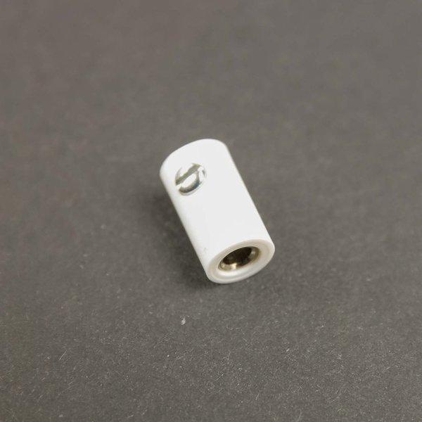 Ersatz Zwergstecker Kupplung - Muffe HO 2,6mm Weiß für Sterne, Miniaturen ,Krippen, Ersatzteil