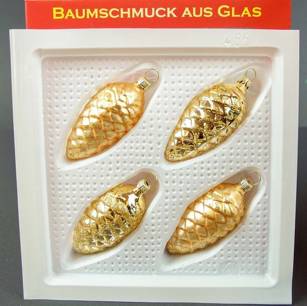 Zapfen Thüringen Baumschmuck Gold Tannenzapfen