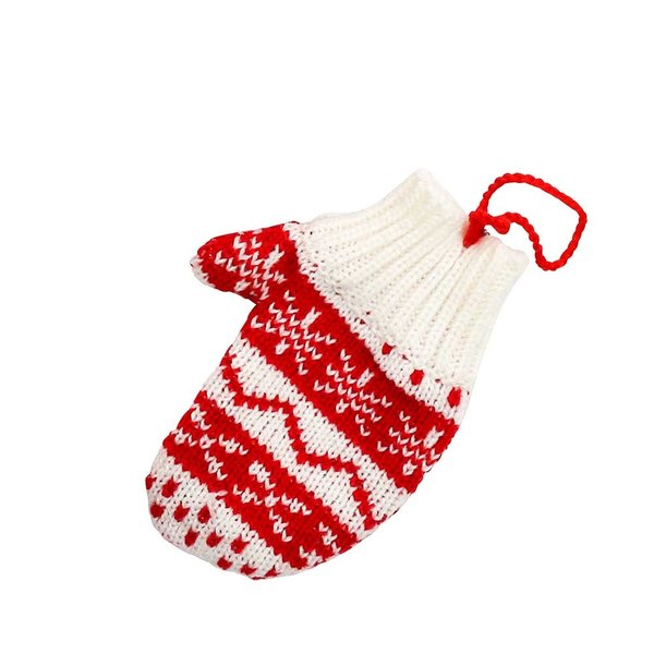 24 x Adventskalender Weihnachts-Strick-Handschuh zum Befüllen