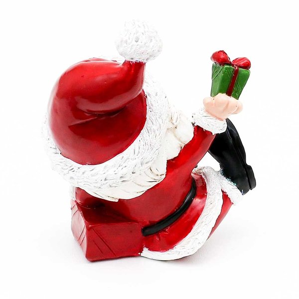 Weihnachtsmann Figur 10cm Sitzend 2 Design