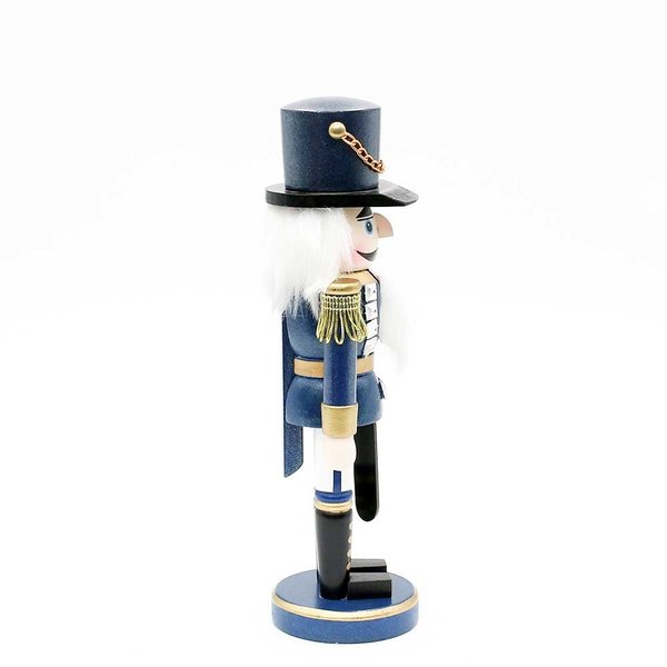 Nussknacker 25cm Blau Deko Figur Soldat